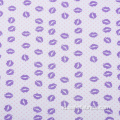 Rajutan Polyester Spandex Lip Cetak Polka Dot Fabric